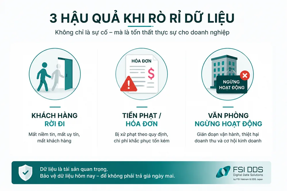Ba hậu quả chính khi SME bị rò rỉ dữ liệu