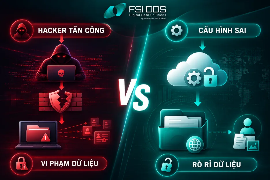 Nhận biết rõ Vi phạm dữ liệu và Rò rỉ dữ liệu giúp doanh nghiệp có chiến lược bảo mật phù hợp