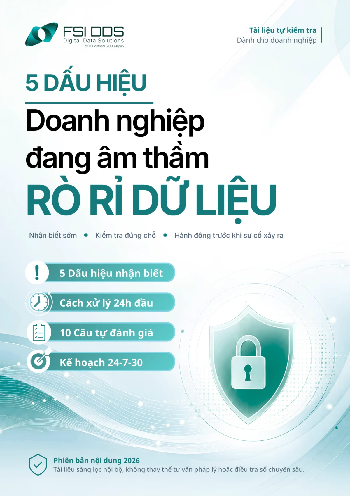 5 Dấu Hiệu Doanh Nghiệp Đang Âm Thầm Rò Rỉ Dữ Liệu