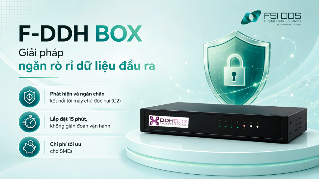 F-DDH BOX bảo vệ dữ liệu tại cửa ra của hệ thống.