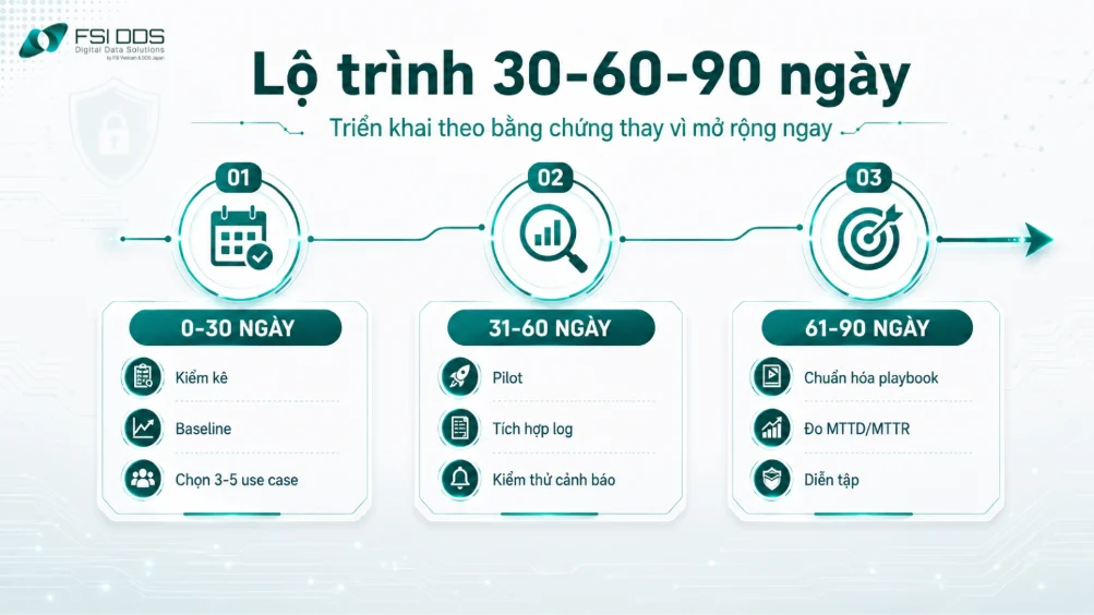 Lộ trình triển khai 30-60-90 ngày