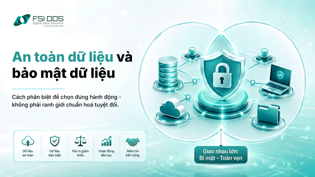 Các phân biệt an toàn dữ liệu và bảo mật dữ liệu