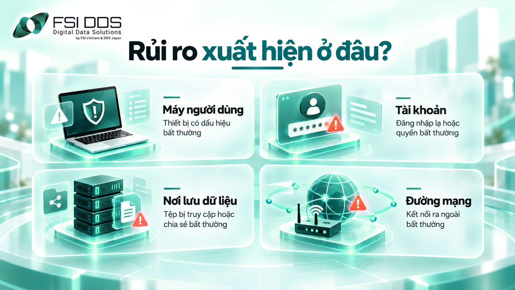 Rủi ro xuất hiện ở đâu
